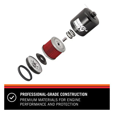 Oil Filter Canister Style; High Flow Premium Media; With Anti Drain Back Valve; Bypass 17 Millimeter Removal Nut; 2.563