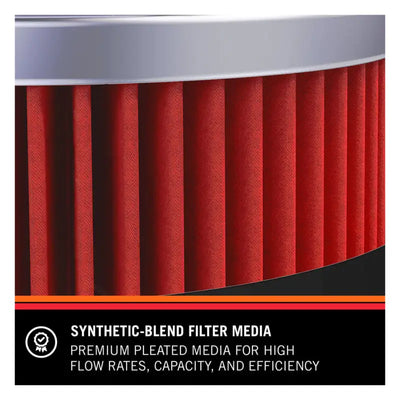 Oil Filter Canister Style; High Flow Premium Media; With Anti Drain Back Valve; Bypass 17 Millimeter Removal Nut; 2.688