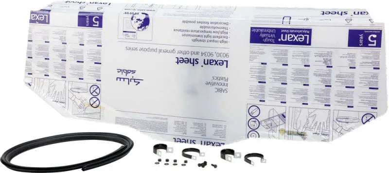 Open Trail V000161-11211T rear windshield with clear Lexan sheet and hardware