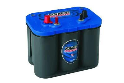 Optima Battery 34M Blue Top Grp 34 starting power battery with blue black case and red black terminals