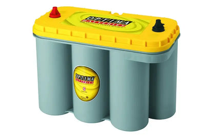 Optima D31T Yellow Top battery with gray body and red positive cap