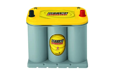 Optima Battery D35 Yellow Top high performance battery with gray case and red black terminals