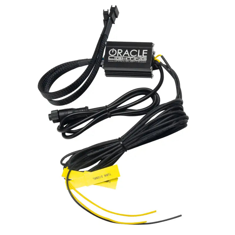 Black electronic control module with wiring harness for Toyota Supra DRL upgrade kit RGB+A