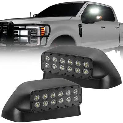ORACLE Lighting 17-22 Ford Super Duty LED Off-Road Side Mirror Ditch Lights 6000K for Ford Superduty Models (F250, F350, F450, F550)
