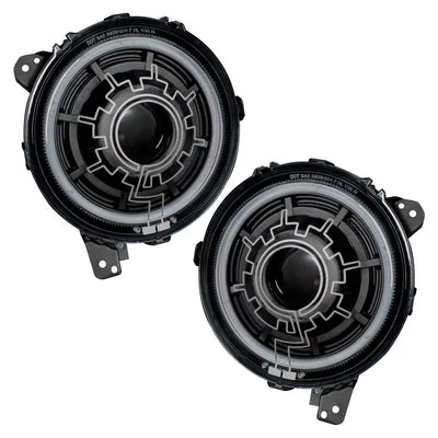 Oracle Lighting 18-22 Jeep Wrangler JL / 20-22 Gladiator JT Oculus Bi-LED Projector Headlights - Truck & Automotive