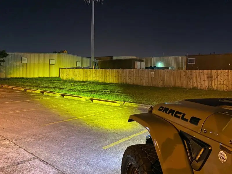 ORACLE Lighting 2019 + Jeep Wrangler JL / Gladiator JT Skid Plate w/ Integrated LED Emitters - Yellow - Truck &