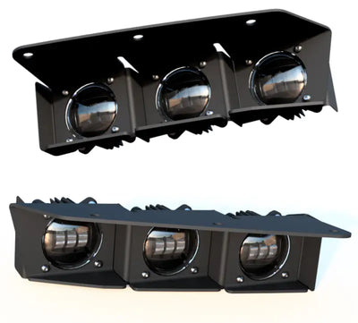 Triple LED light bar from ORACLE Lighting Ford Bronco fog light kit for steel bumper
