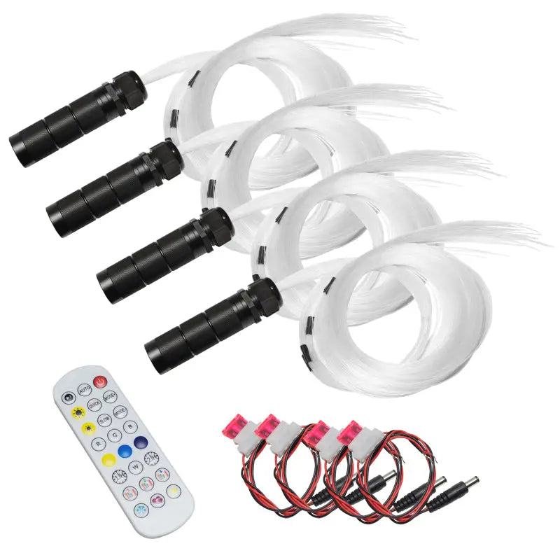 Fiber optic wheel lights with remote from Oracle Lighting Fiber ColorSHIFT RGBW kit