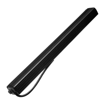 Black LED light bar with cooling fins from Oracle Lighting 20in LED light bar tech