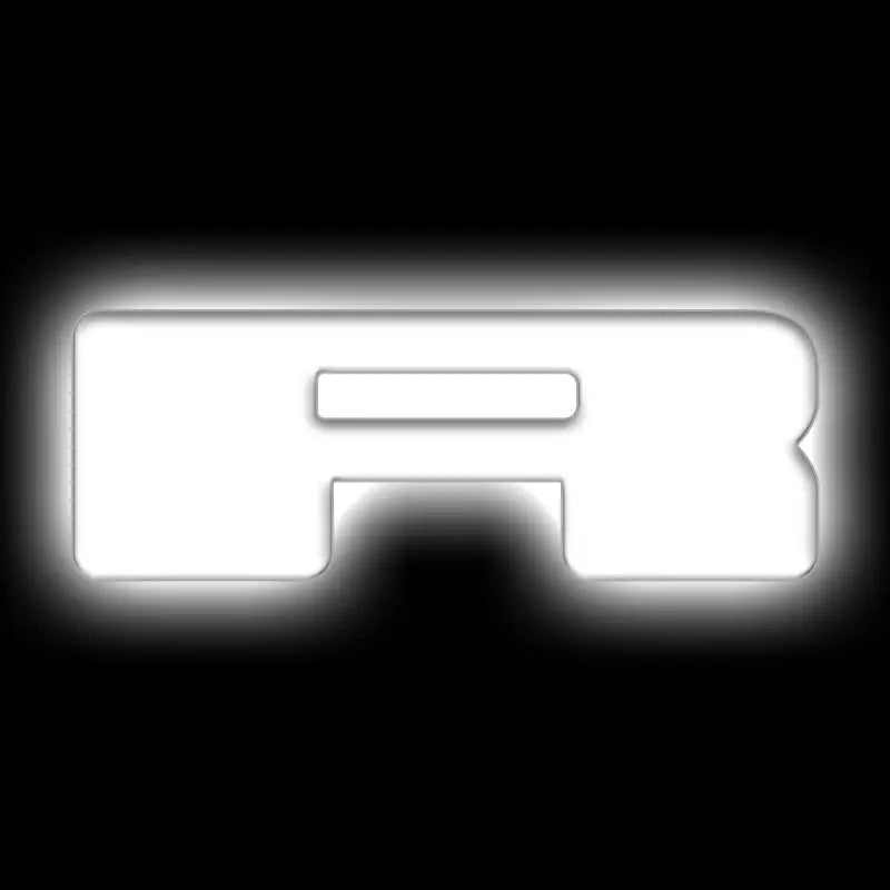 ORACLE Lighting Universal Illuminated LED Letter Badges - Matte White Surface Finish - R - Truck & Automotive