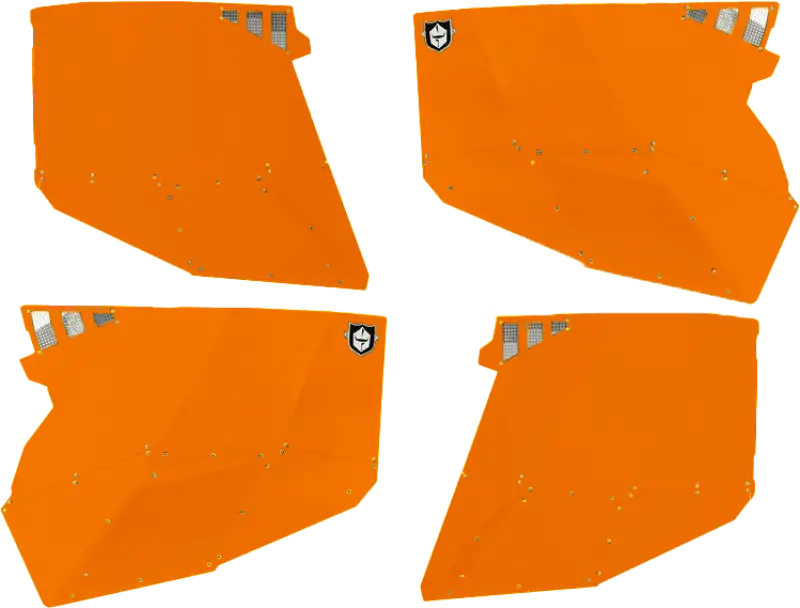 P144228OR-446 Pro Armor Stealth Door Alluminum Skins Orange Pol - RV and Auto Parts
