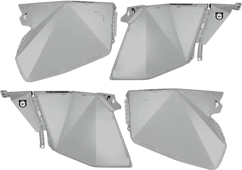 P144D000GG-728 Pro Armor Traditional Half Doors Ghost Grey Pol - RV and Auto Parts