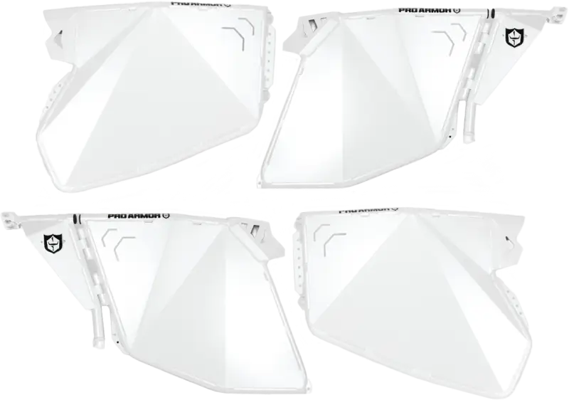 P144D000MWP Pro Armor Traditional Half Doors Matte White Pearl Pol - RV and Auto Parts