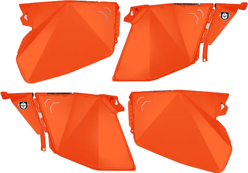 P144D000ORM Pro Armor Traditional Half Doors Orange Rust Metallic Pol - RV and Auto Parts