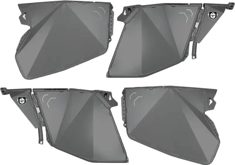 P144D000TM Pro Armor Traditional Half Doors Titanium Metallic Pol - RV and Auto Parts