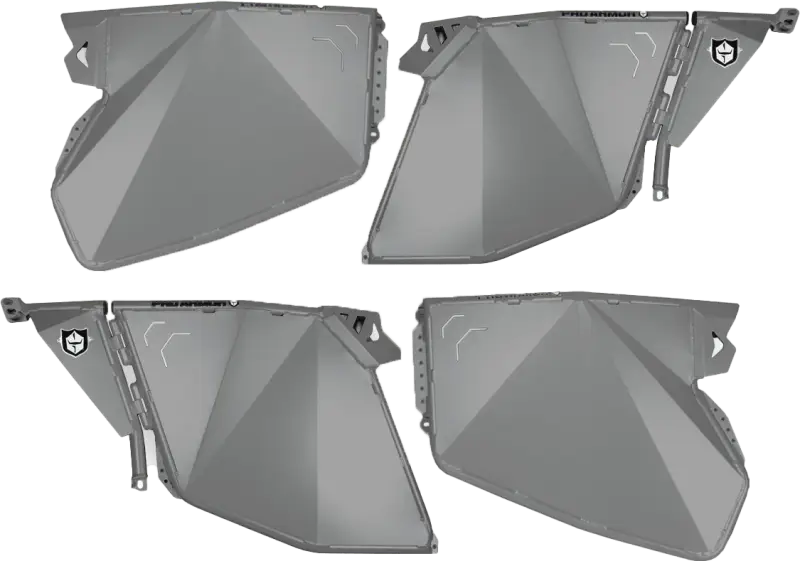 P144D000TMM Pro Armor Traditional Half Doors Titanium Matte Metallic Pol - RV and Auto Parts