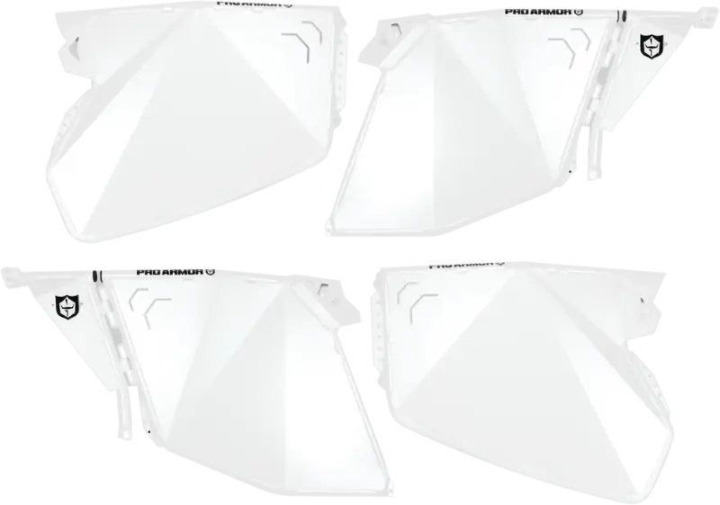 P144D000WP Pro Armor Traditional Half Doors White Pearl Pol - RV and Auto Parts
