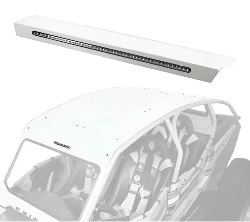 P144R123MW Pro Armor Asylum Rear Wing W/ Lightbar Matte White - RV and Auto Parts