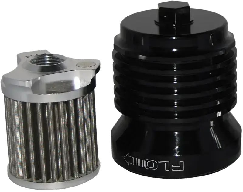 PCS4B Flo Reusable Steel Oil Filter Hd Black 