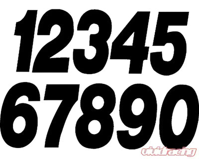 PD63B-0 Dirt Digits Number Black Pro 3/Pk - Graphics/Decals