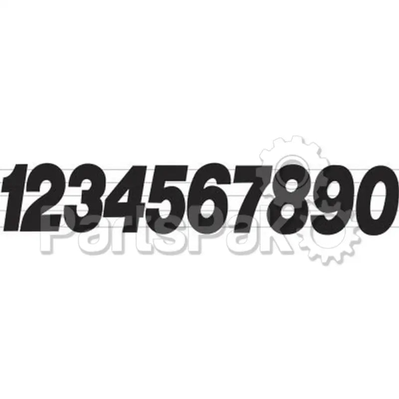 PD63B-1 Dirt Digits Number 1 Black Pro 3/Pk - Graphics/Decals