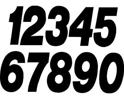 PD63B-1 Dirt Digits Number 1 Black Pro 3/Pk - Graphics/Decals