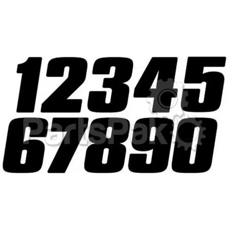 PD63B-8 Dirt Digits Number 8 Black Pro 3/Pk - Graphics/Decals