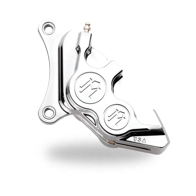 Shiny chrome performance machine 137x4b left motorcycle brake caliper for Harley Davidson