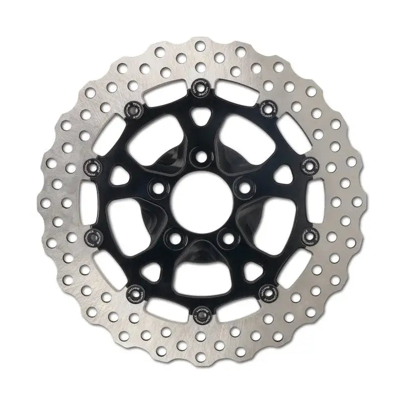 Performance Machine Disc Carr Dominator 11.8in x.20 FF No O/S Rr - Black Ano - Brakes