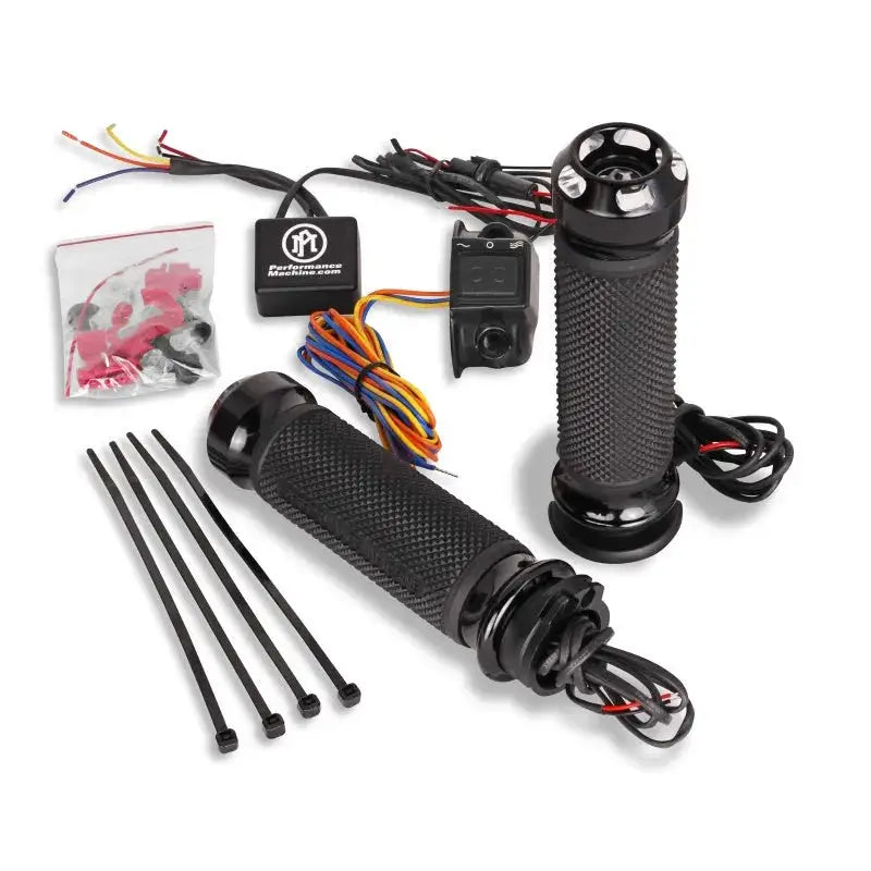 Performance Machine FLHX Cable Apex Heated Grips - Contrast Cut - Controls