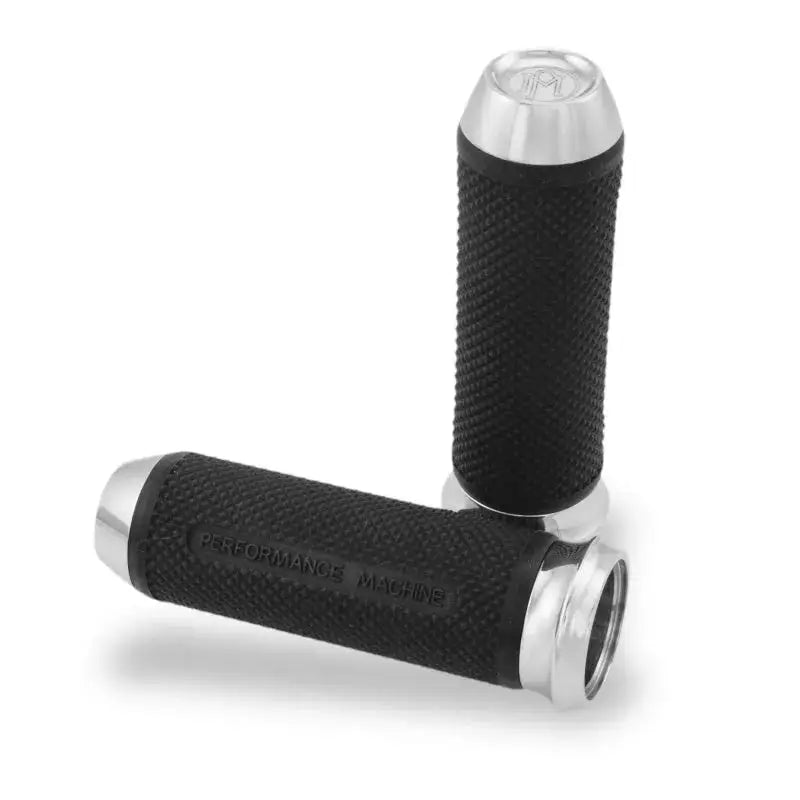 Performance Machine Handle Grip Set - Elite Cable - Chrome - Controls