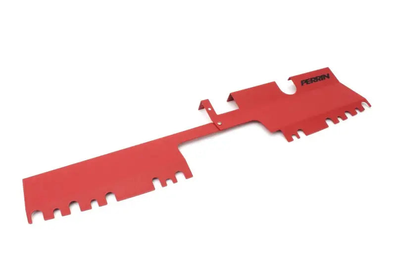 Perrin 15-21 WRX/STI Radiator Shroud (With OEM Intake Scoop) - Red - Cooling