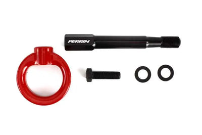 Perrin 18-19 Subaru Crosstrek Tow Hook Kit (Rear) - Red 