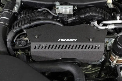 Perrin 2022 + Subaru WRX Pulley Cover - Black - Engine Components