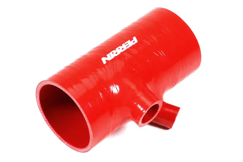 Perrin 2022 + Subaru WRX Red 3in Turbo Inlet Hose w/ Nozzle (Short) - Fabrication
