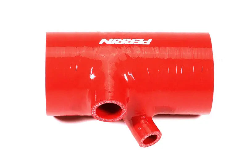 Perrin 2022 + Subaru WRX Red 3in Turbo Inlet Hose w/ Nozzle (Short) - Fabrication