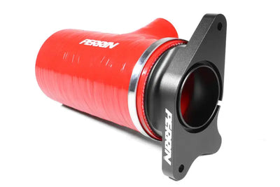 Perrin 2022 + Subaru WRX Red 3in Turbo Inlet Hose w/ Nozzle (Short) - Fabrication