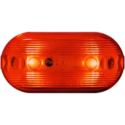 Oblong orange LED marker light from Peterson Mfg 35R-MV for vehicles and trailers