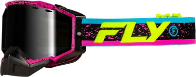 Zone Snow Goggle Pink/Blk W/Pink Mirror/Rose Lens - FLY RACING