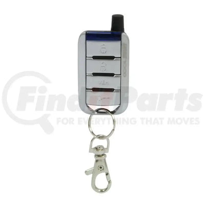Silver car remote with keychain for PMX10C RF-extension cable wired remote setup