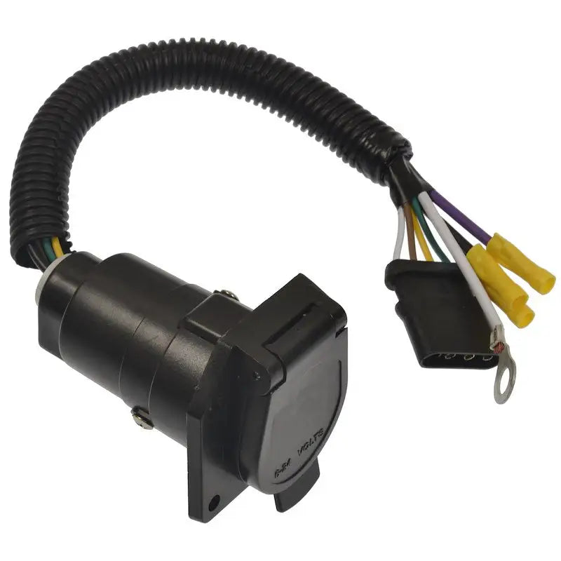 Pollak 4WF600V 4 Way Flat To 7-Blade Rv Adapter Wi Quality trailer wiring connector adapter from Pollak