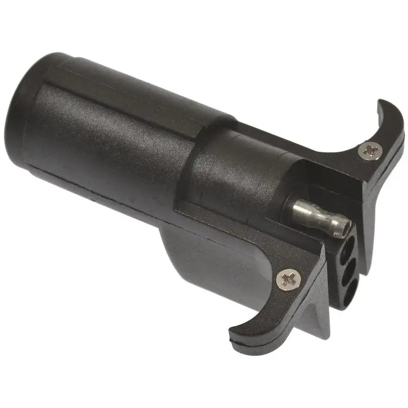 Pollak 6P102V 6 Pole Round To 4 Way Flat Trailer Quality trailer wiring connector adapter from Pollak