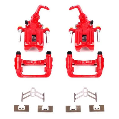PowerStop Power Stop 00-09 Honda S2000 Rear Red Calipers w/Brackets - Pair