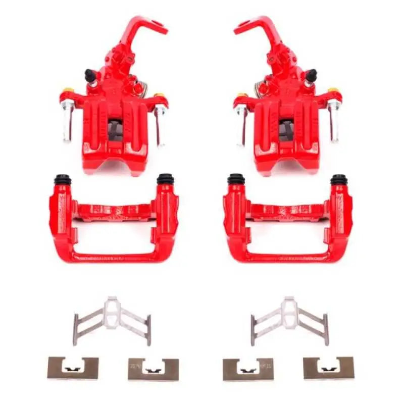 PowerStop Power Stop 00-09 Honda S2000 Rear Red Calipers w/Brackets - Pair