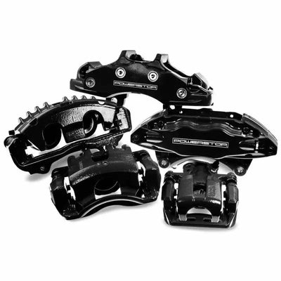 Power Stop 04-05 Ford F-150 Front Black Caliper - Pair w/Bracket - PowerStop