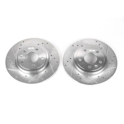 Power Stop 05-09 Audi A4 Rear Evolution Drilled & Slotted Rotors - Pair - EBR1006XPR