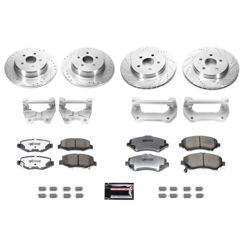 Power Stop 07-17 Jeep Wrangler Front & Rear Big Brake Conversion Kit - Truck Automotive