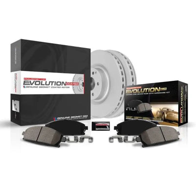 Power Stop 09-15 Mitsubishi Lancer Rear Z17 Evolution Geomet Coated Brake Kit - CRK5499