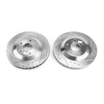 Power Stop 2004 Cadillac XLR Front Evolution Drilled & Slotted Rotors - Pair - Truck Automotive