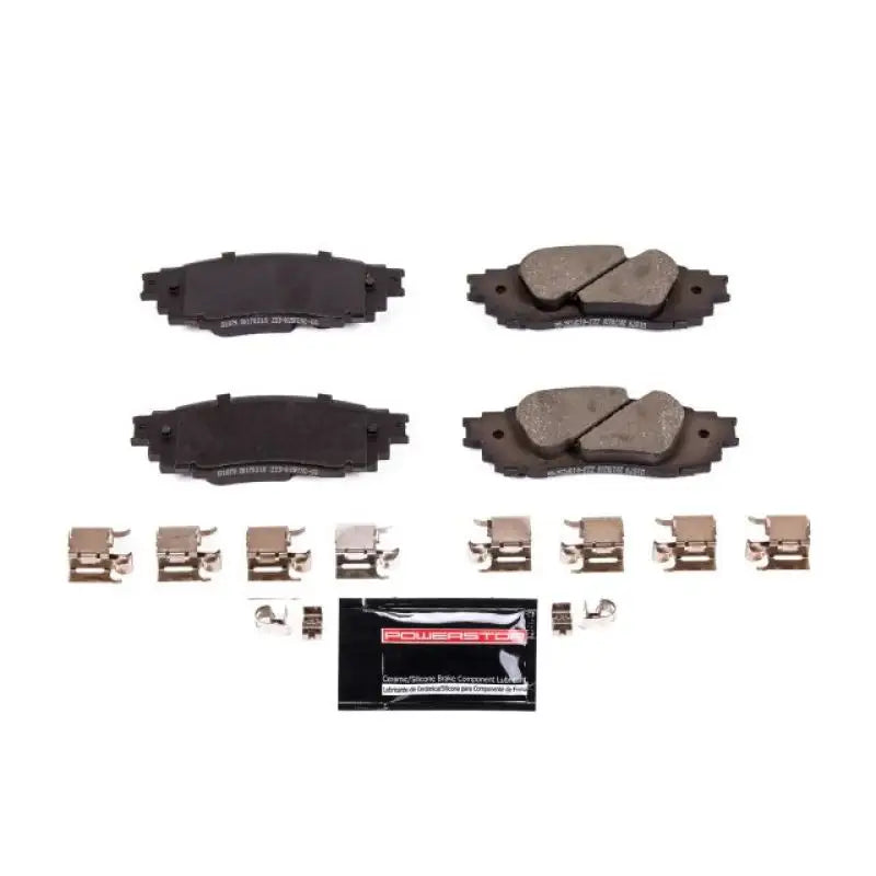 Power Stop 2019 Lexus ES300h Rear Z23 Evolution Sport Brake Pads w/Hardware - Truck & Automotive